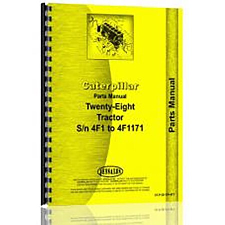 Fits Caterpillar 28 Crawler Equipment Parts Manual (New) (CT-P-28 CR-4F1)